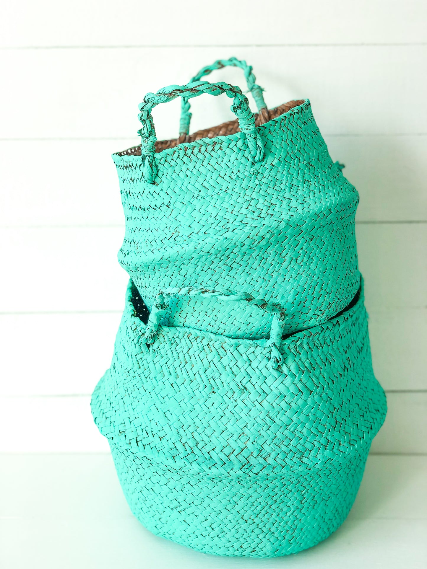 Turquoise Belly Baskets