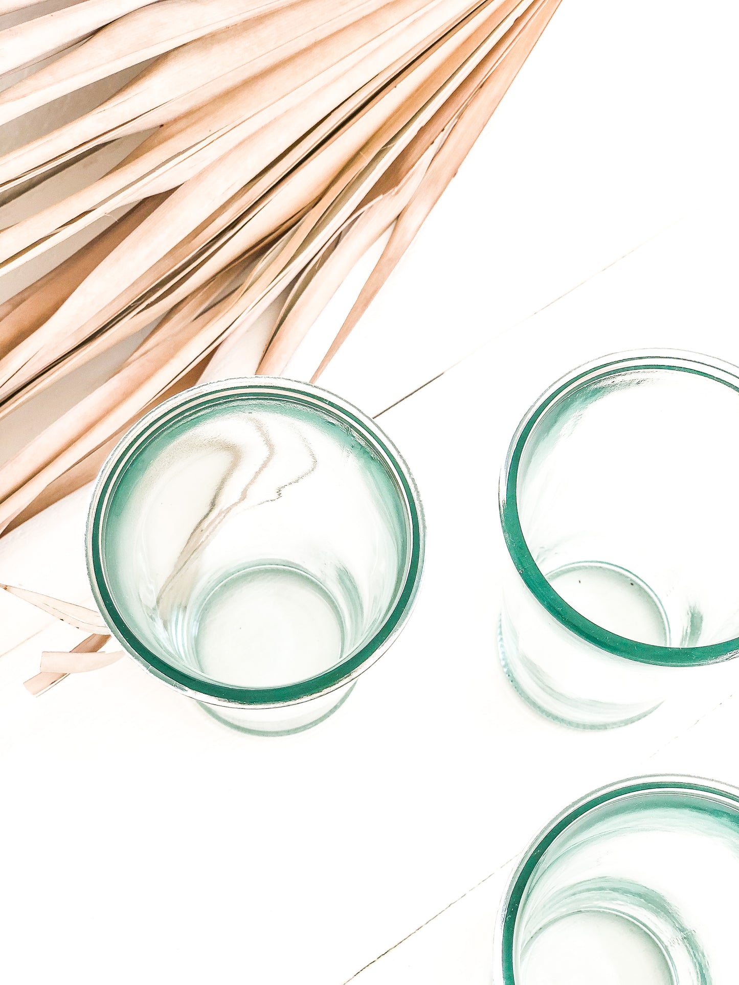 Recycled drinking glasses