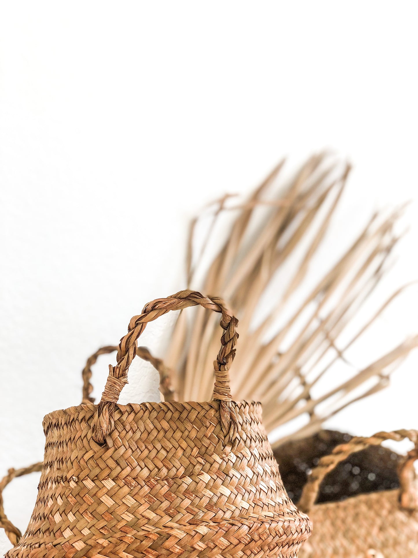 Natural belly basket set