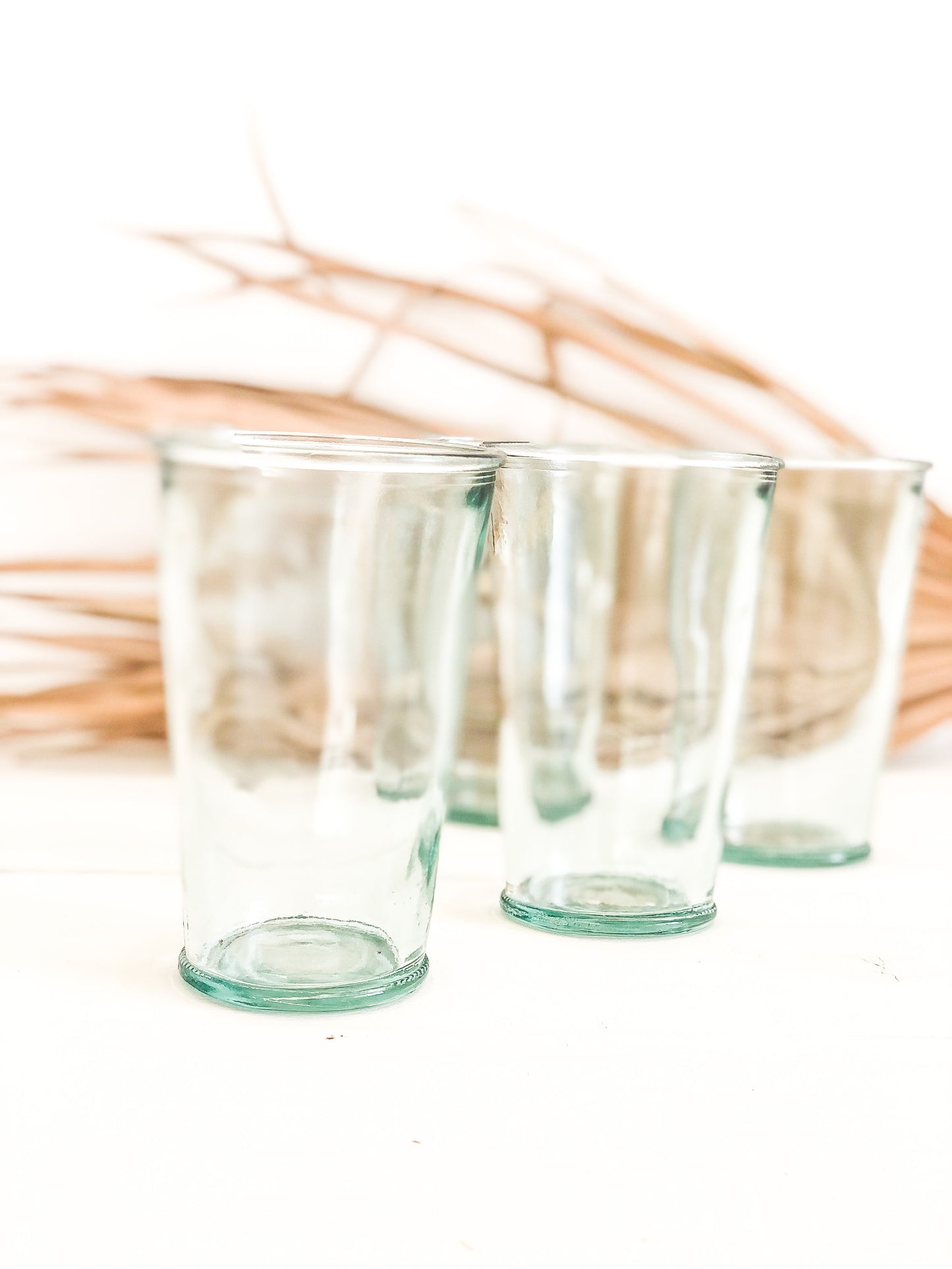 Recycled drinking glasses