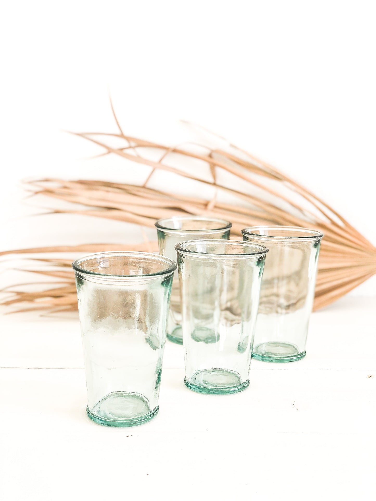 Recycled drinking glasses