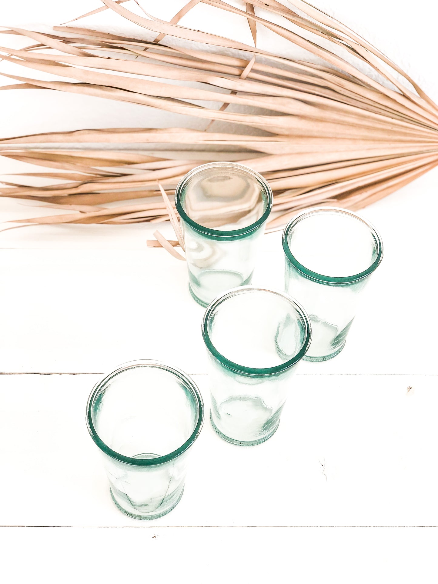 Recycled drinking glasses