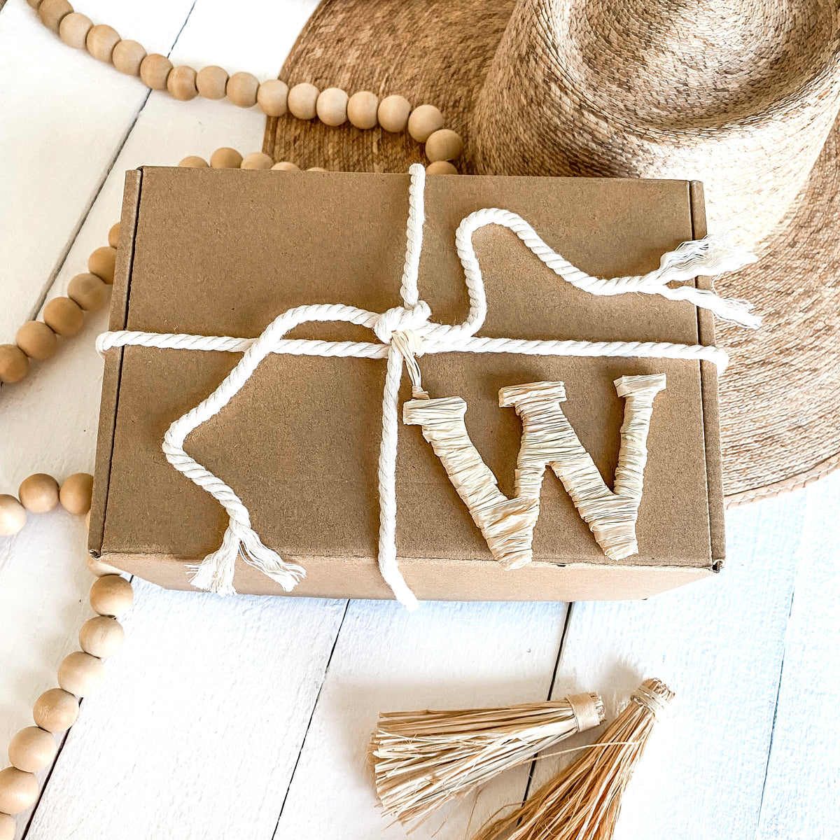Rattan Monogram Letter