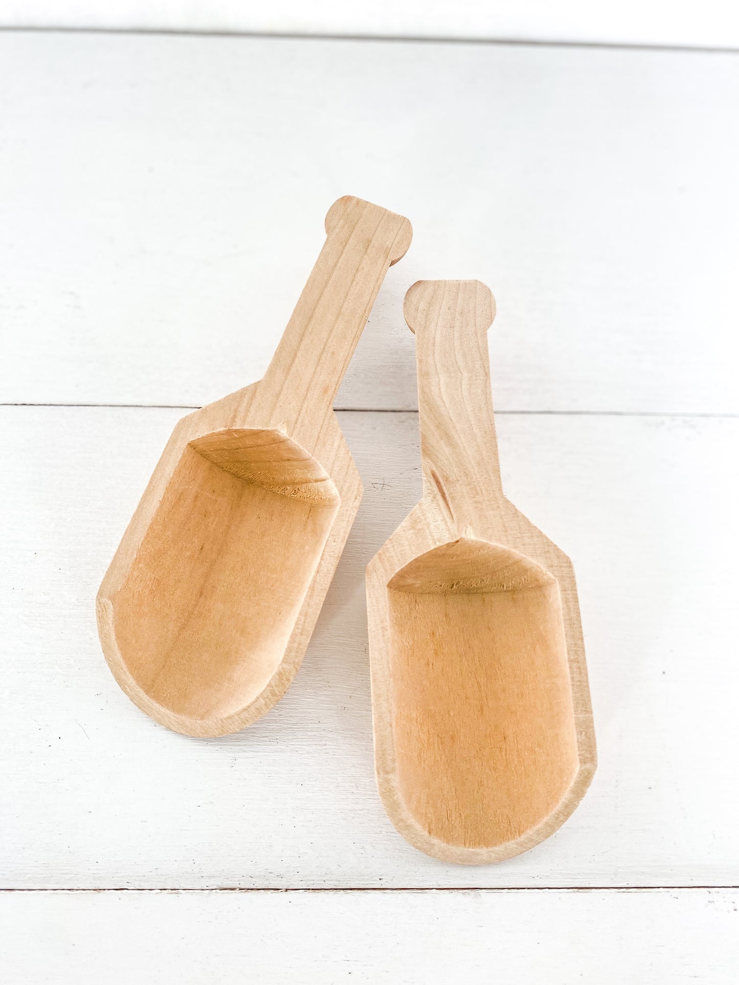 Wooden scoop set