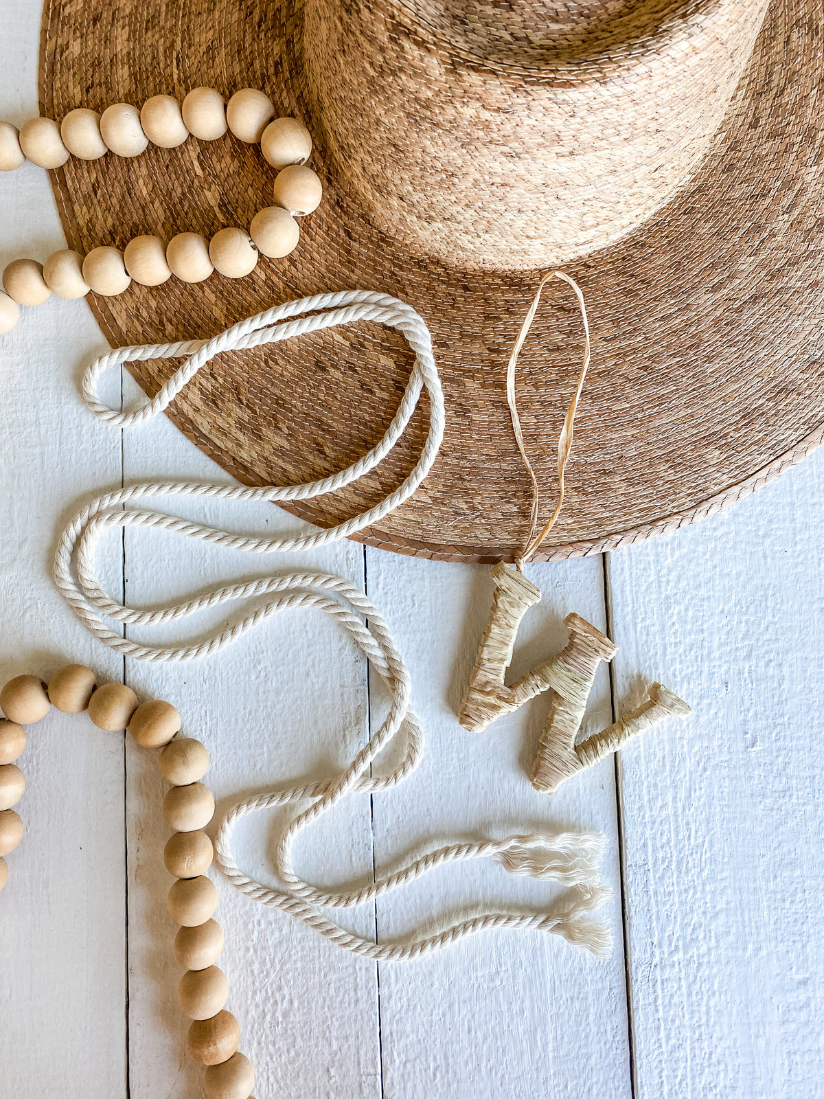 Rattan Monogram Letter