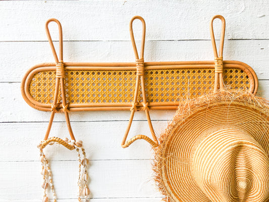 Tropical Rattan Wall Rack