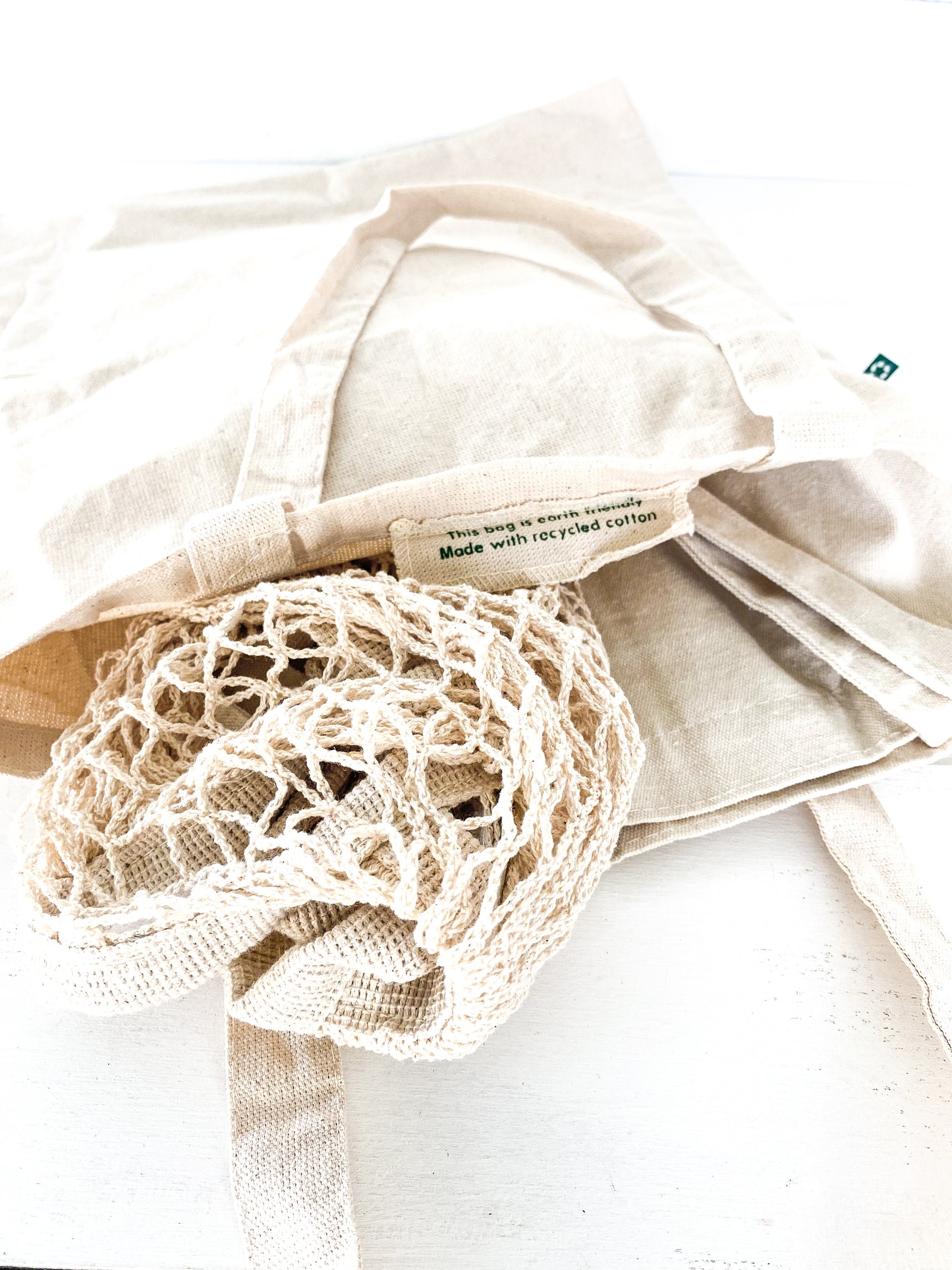 Zero Waste Sustainable Grocery Bag Shopping Kit