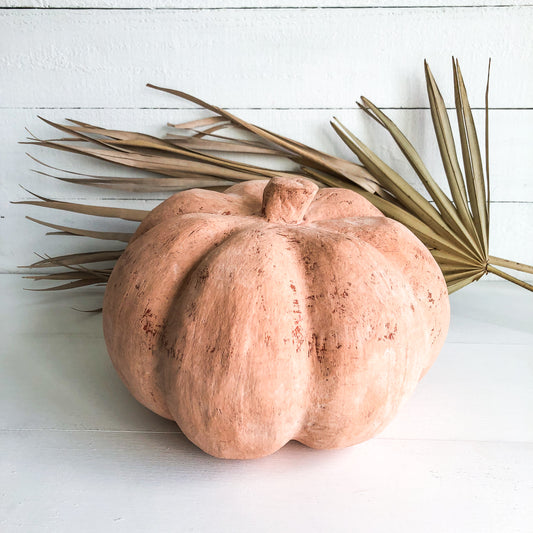 Sustainable Terra Cotta Pumpkin