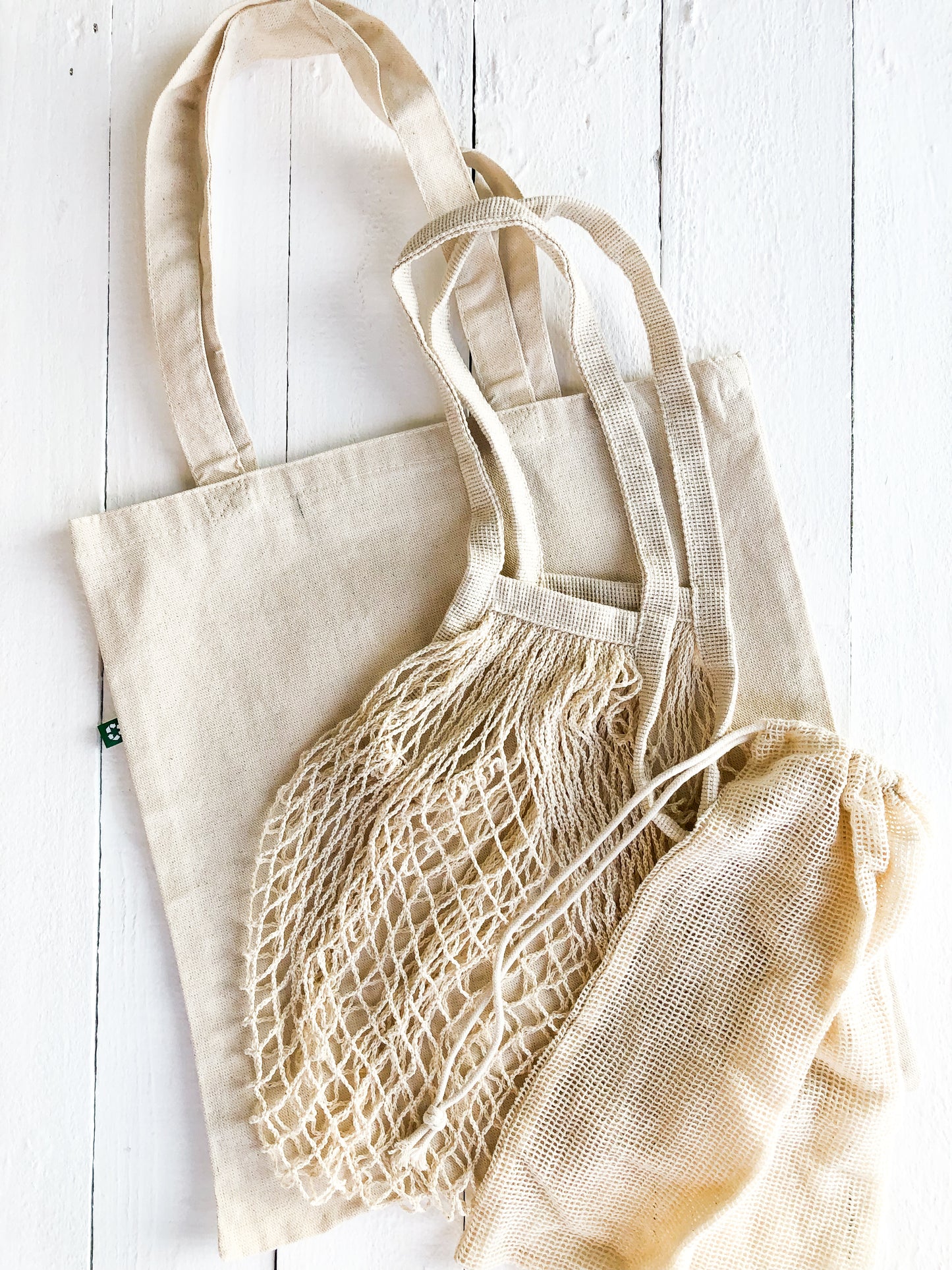 Zero Waste Sustainable Grocery Bag Shopping Kit