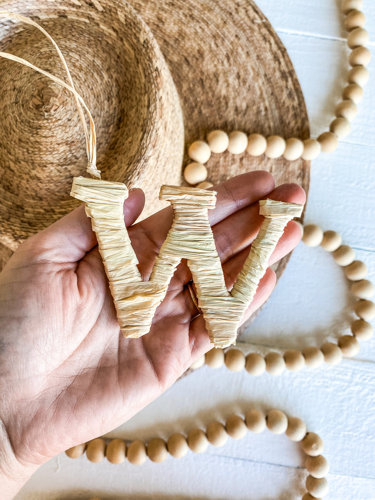 Rattan Monogram Letter