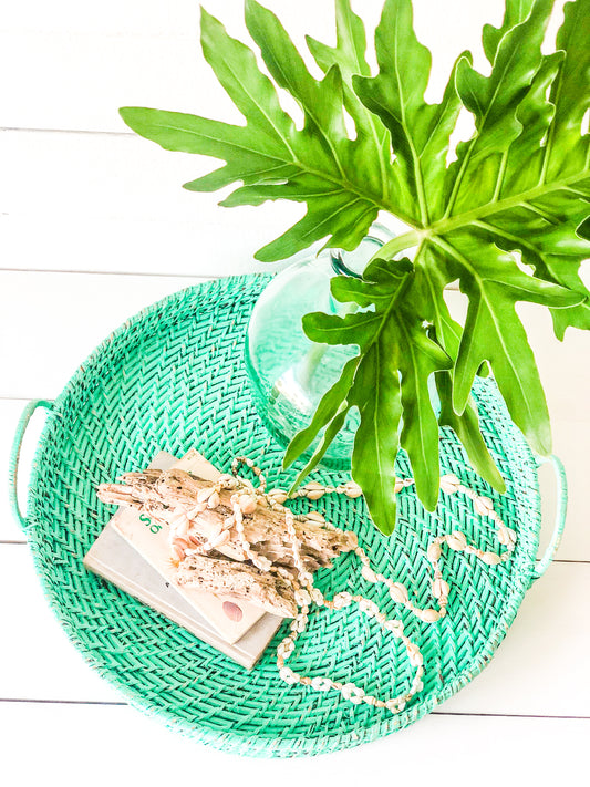 Tropical Turquoise Basket Tray