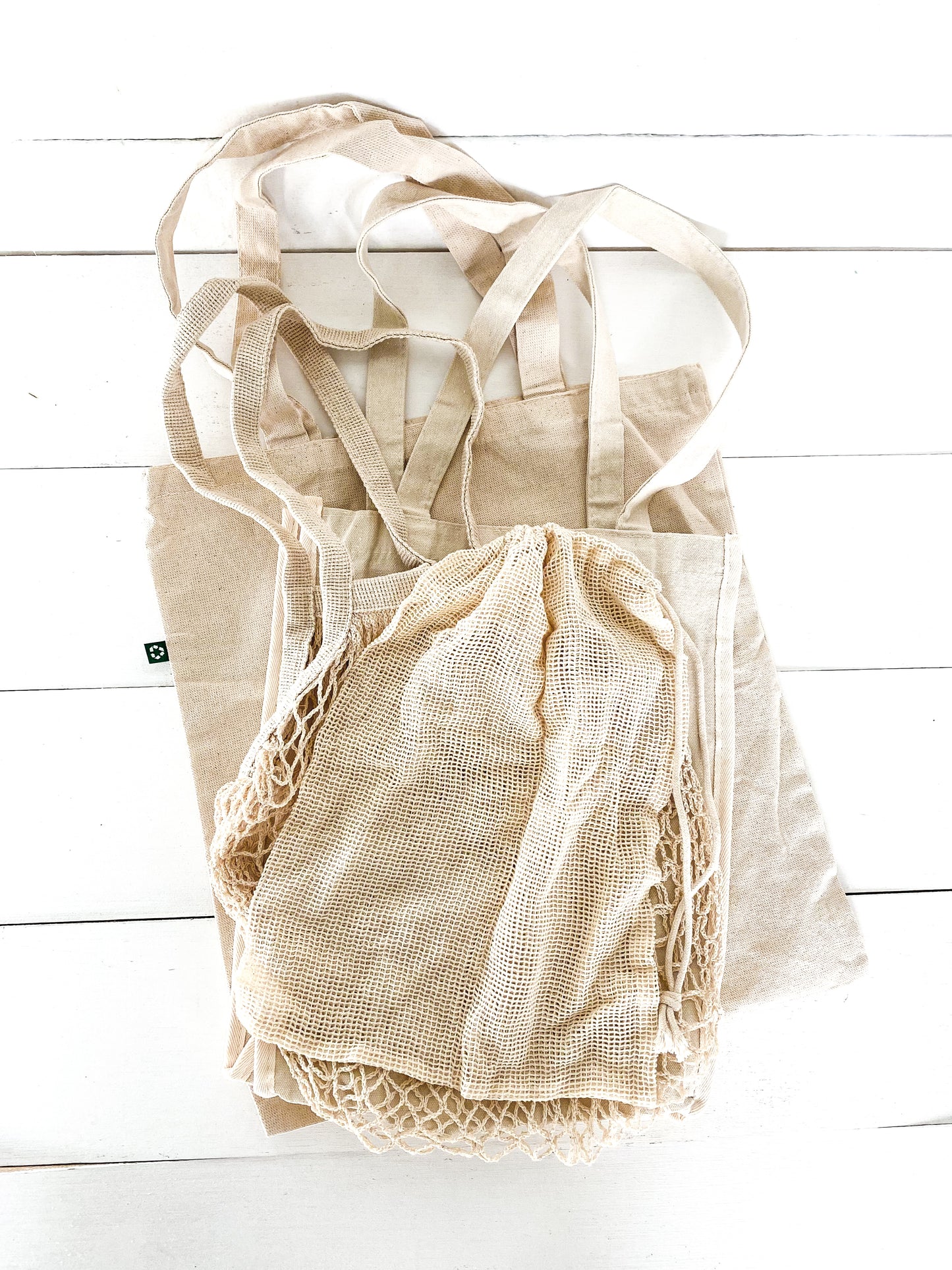 Zero Waste Sustainable Grocery Bag Shopping Kit