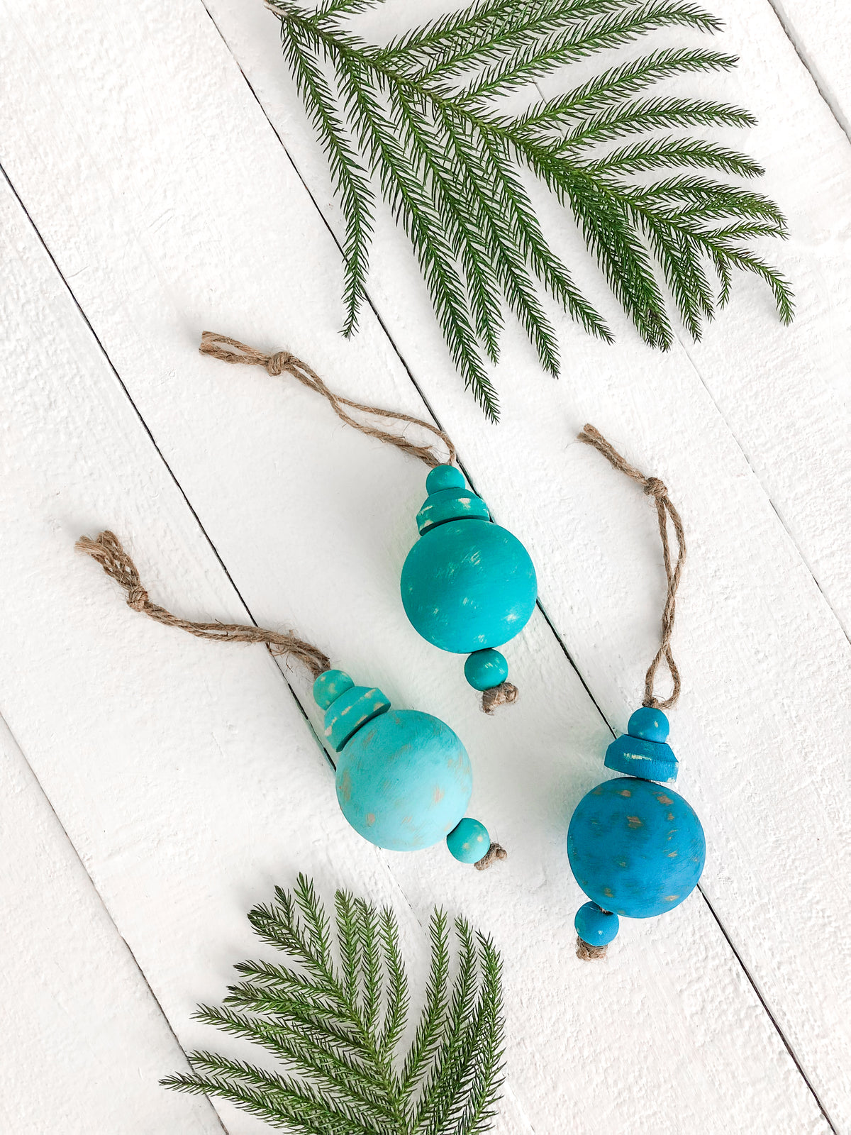 Coastal Wood Ornaments