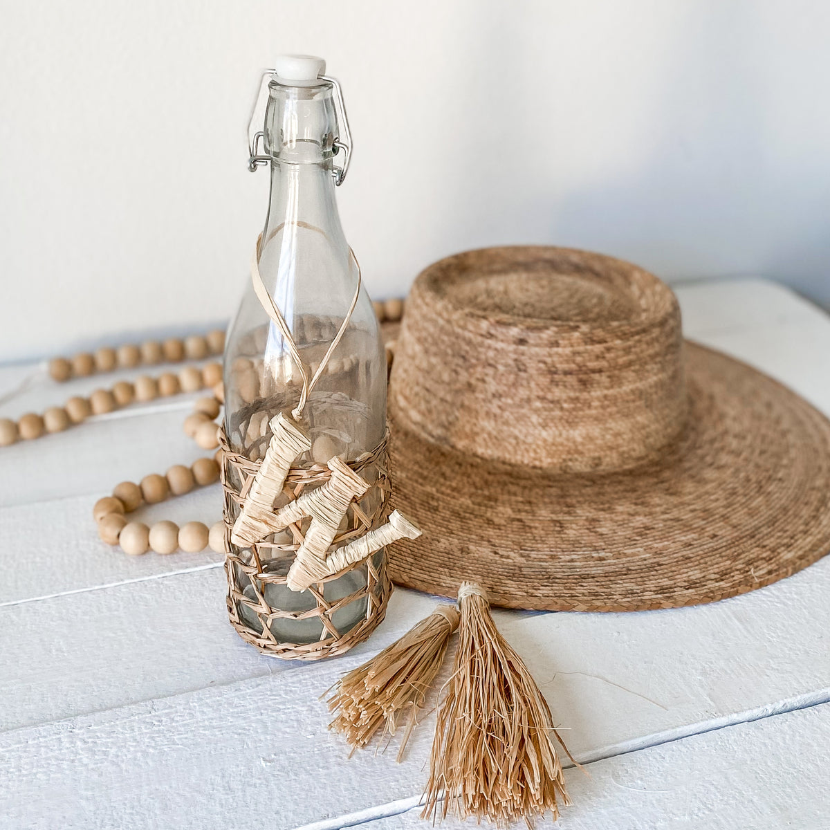 Rattan Monogram Letter