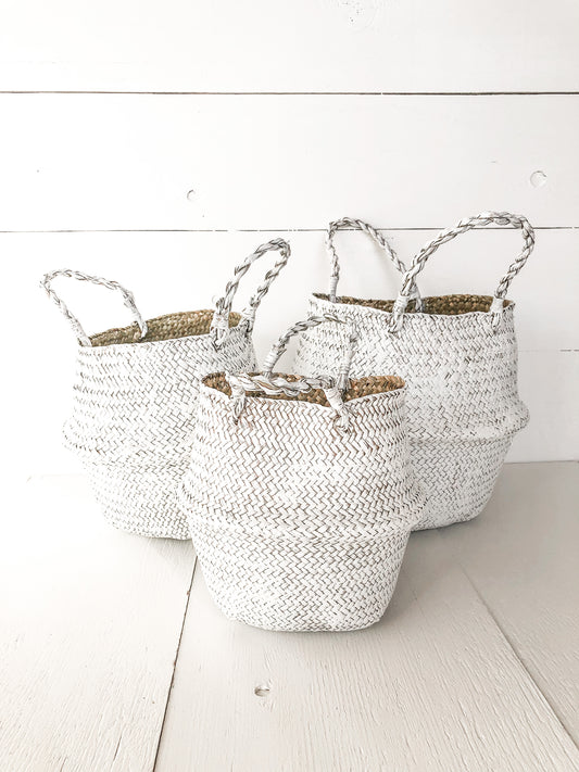 Salt White Basket Set