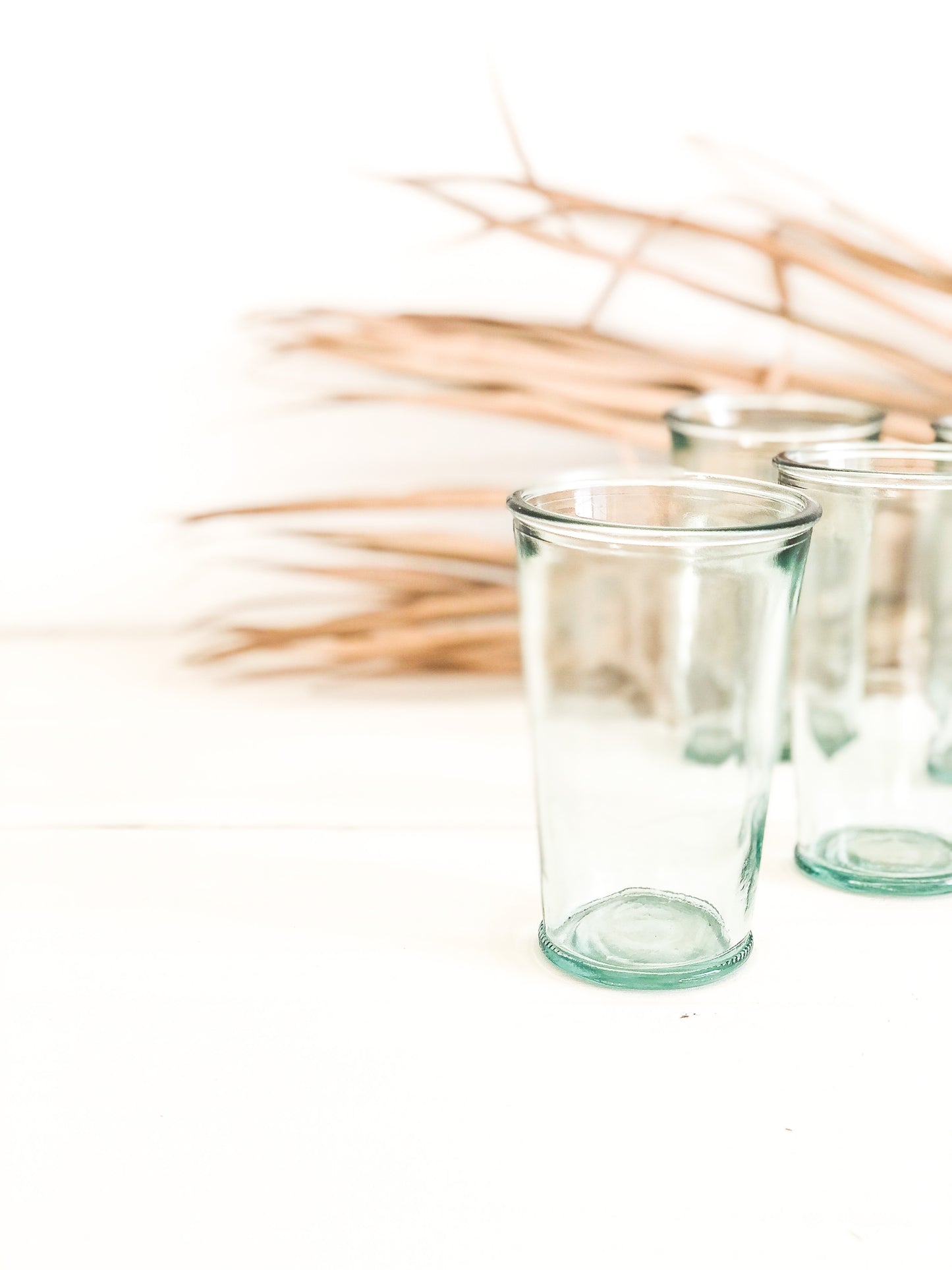 Recycled drinking glasses